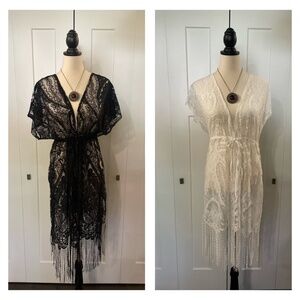 Lot of 2 Lace Beach Cover Ups